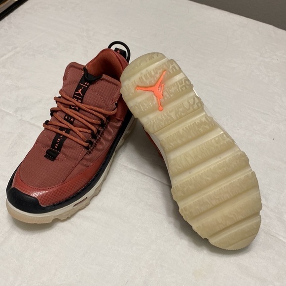 Nike Jordan Air Mae Size 5.5 NEW Canyon Rust Mango Black - Picture 7 of 15